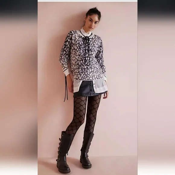 We The Free 100% Cashmere Animal Print Sweater - Picture 2 of 10